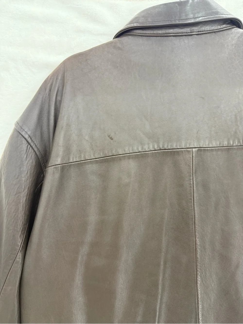 Vintage 90’s Polo Ralph Lauren (2XL) Dark Brown Soft 100% Leather Jacket